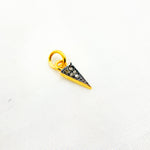 Load image into Gallery viewer, DC351. Diamond Silver Mini Spike Charm
