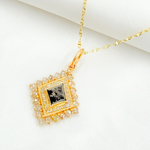 Load image into Gallery viewer, 14K Solid Gold Charm Mix Shape Pendants with Diamonds. KG82
