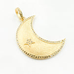 Load image into Gallery viewer, DP525. Diamond Sterling Silver Moon and Star Pendant
