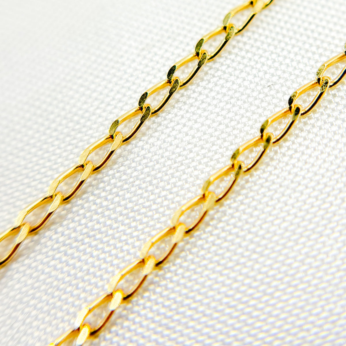 14K Solid Gold Large Curb Chain
