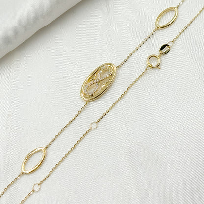 NT401354. 14K Solid Gold Diamond Necklace