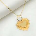 Load image into Gallery viewer, 14K Solid Gold Heart Charm. GDP556
