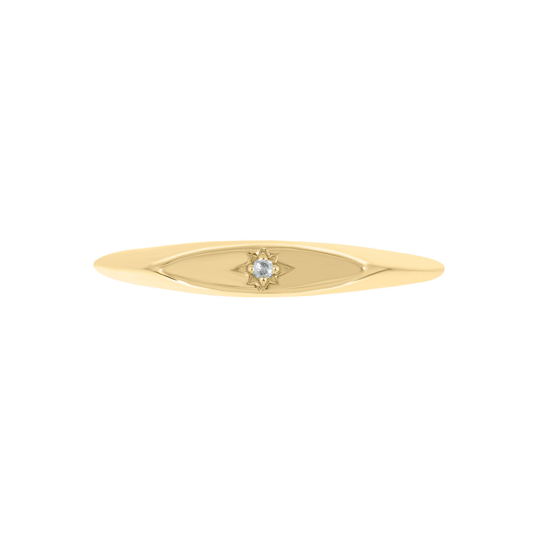 ZGG702. 14K Solid Gold Diamond Ring