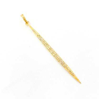 DP224. Diamond Silver Spike Pendant