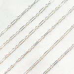 Load image into Gallery viewer, 925 Sterling Silver Long &amp; Short Link Chain. 193SS
