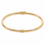 Load image into Gallery viewer, Bangle27. 14K Gold Smooth Hollow Bangle Bracelet