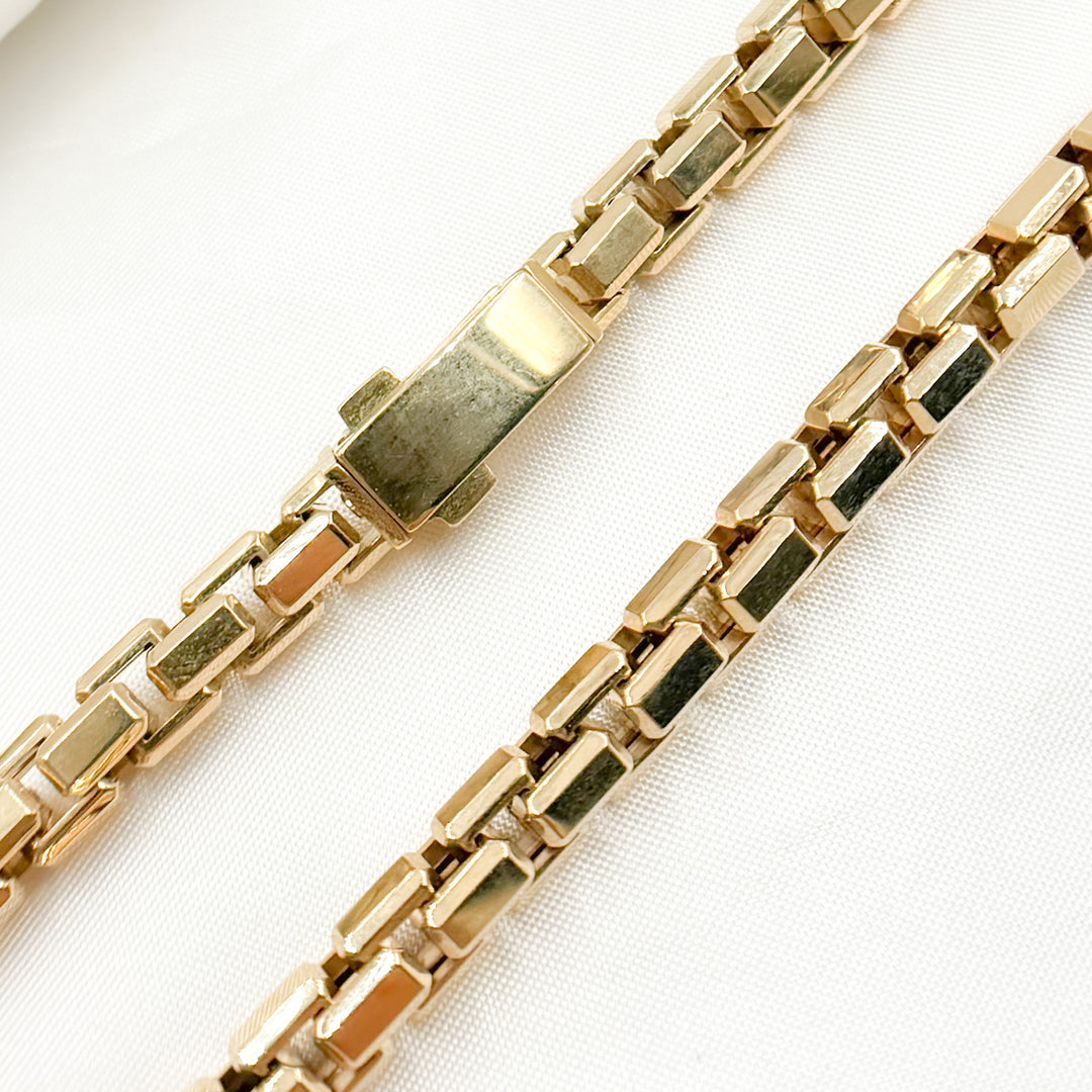 2209343C1. 14K Solid Gold Box Link Chain