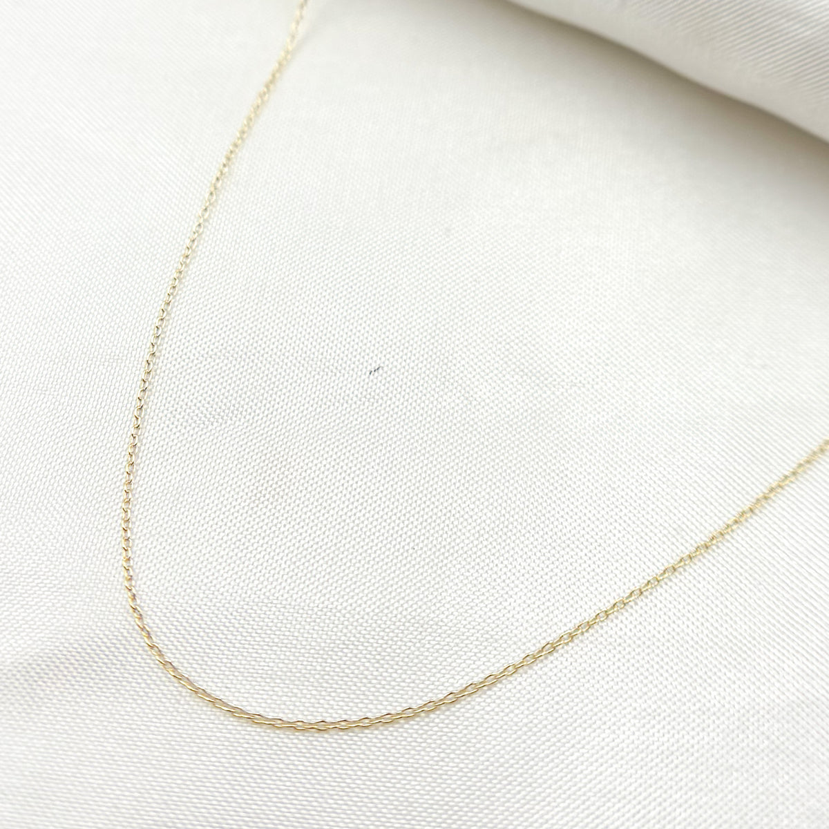 14K Solid Gold Cable Chain