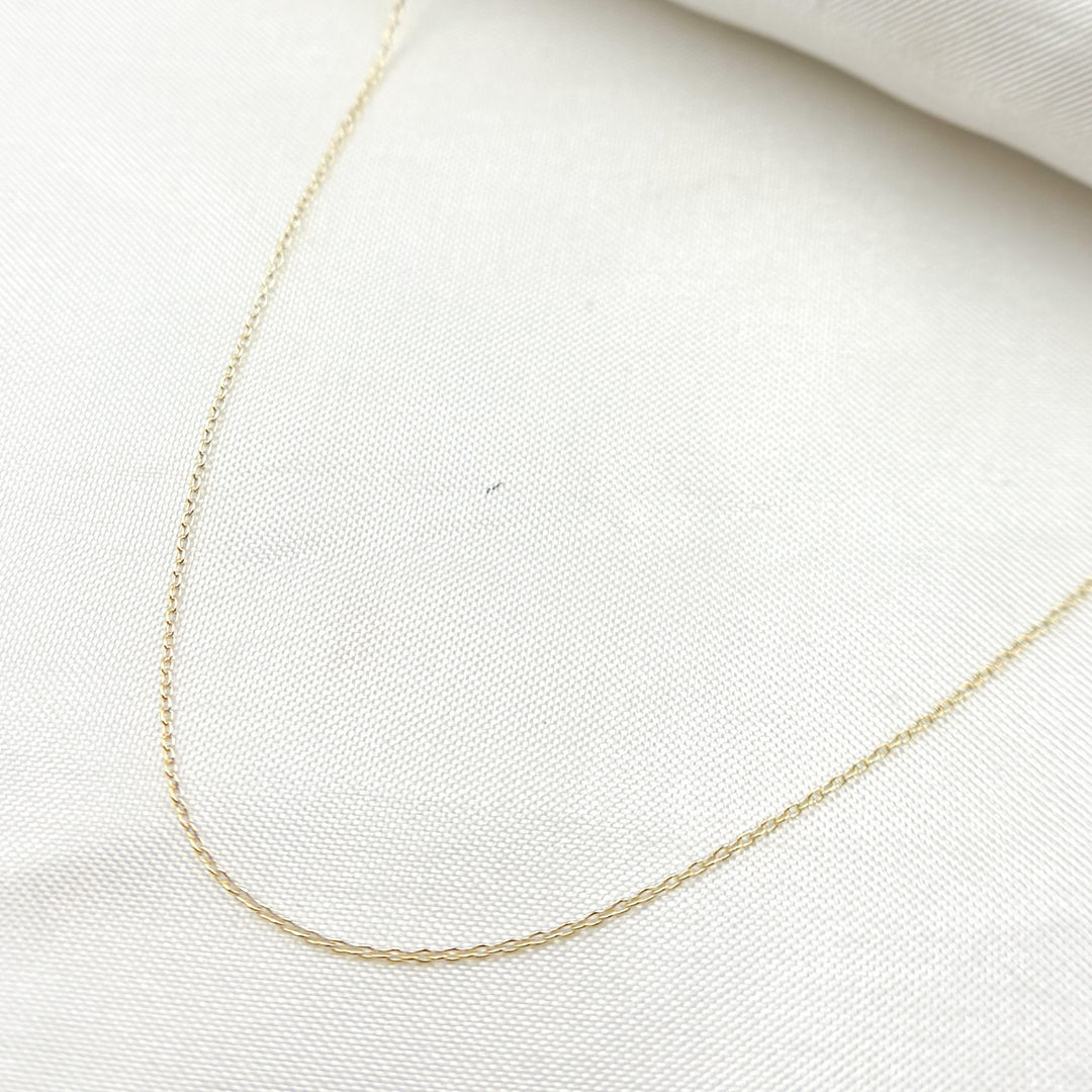 020R01LG. 14K Solid Gold Cable Chain