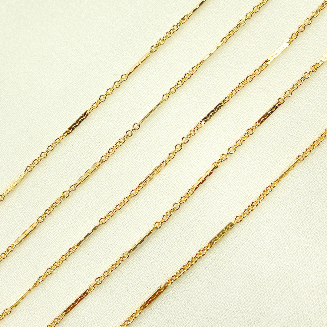 1232D3GF. 14K Gold Filled Bar Chain