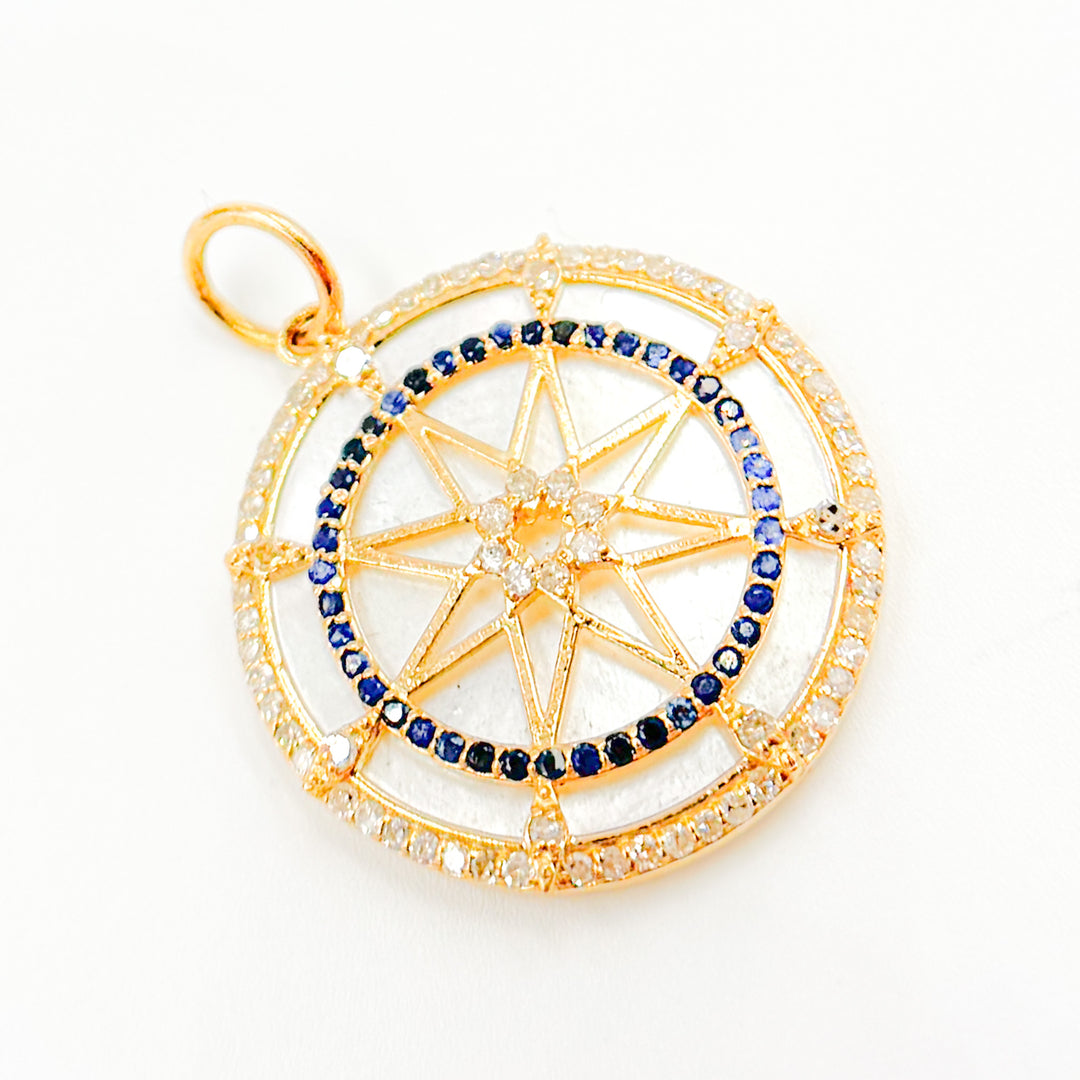 Shop Now 14K Gold Round Star Pendant