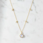 Load image into Gallery viewer, NFE71825PL. 14K Solid Gold Diamond and Gemstone Necklace