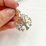 Load image into Gallery viewer, DP05. Diamond &amp; Sterling Silver Tree Pendant
