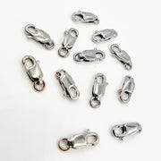 0925LC1BR. 10MM Black Rhodium Lobster Clasp