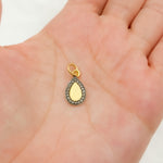 Load image into Gallery viewer, DC212. Diamond Sterling Silver Drop Charm
