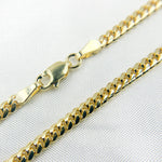 Load image into Gallery viewer, 080R04GGA3. 14K Solid Yellow Gold Flat Curb Necklace
