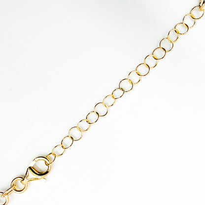 000HHY5594000. 14K Solid Gold Adjustable Round Choker Necklace