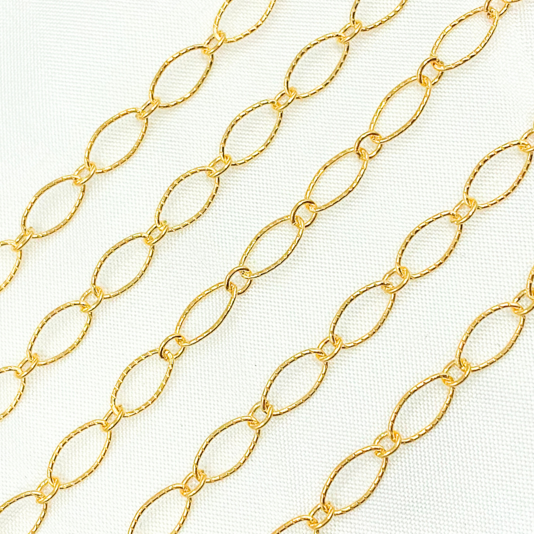 790TWGF. 14k Gold Filled Twisted Oval and Round Links Chain