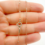Load image into Gallery viewer, 925 Sterling Silver Rose Satellite Chain with Silver Cube. Z36RSNecklace
