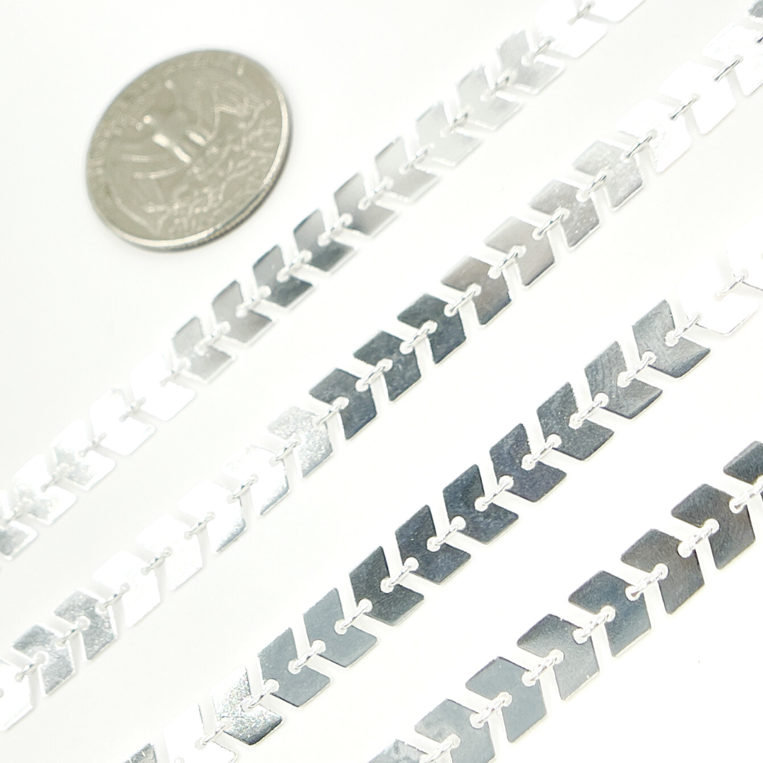 Sterling Silver Chevron Chain