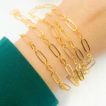 Load image into Gallery viewer, 14k Gold Filled Long and Short Link Chain