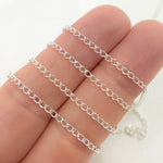 Load image into Gallery viewer, 1813CSS. Sterling Silver Curb Cable Chain
