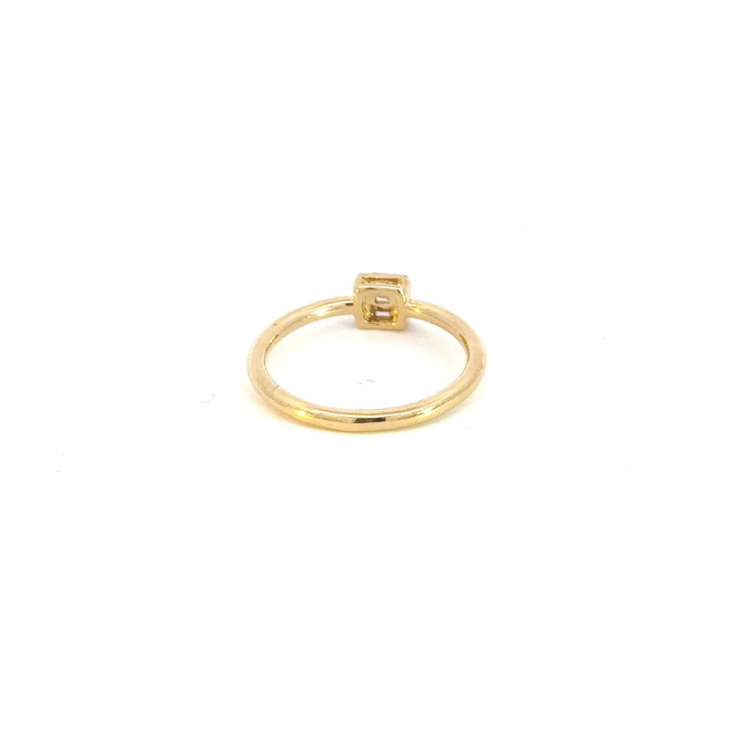 14k Solid Gold Baguette Statement Diamond Ring. RFB17917