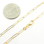 Load image into Gallery viewer, 172. 14K Solid Gold Paperclip Necklace
