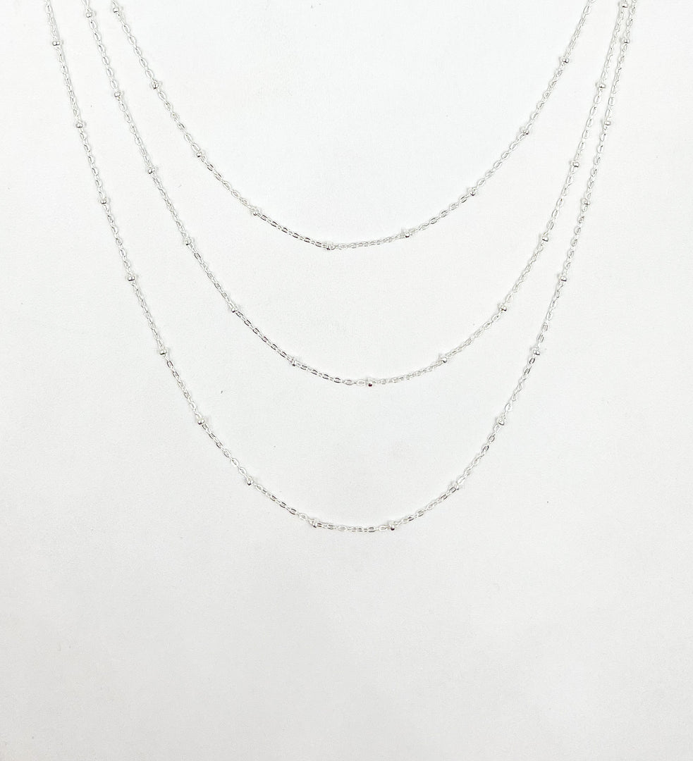 1104SS. Sterling Silver Satellite Chain