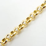 Load image into Gallery viewer, 000HVR0344000. 14K Solid Yellow Gold Round Rolo Hollow Chain Necklace