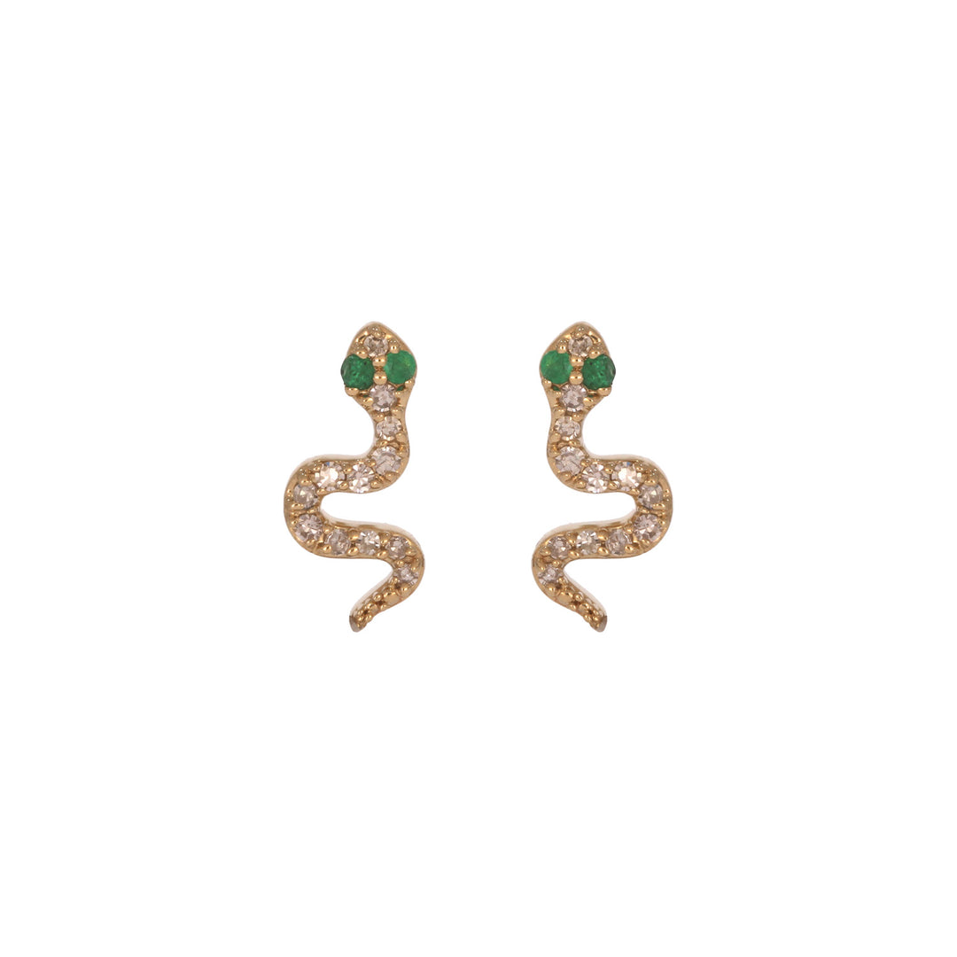 EFB53759. 14K Solid Gold Diamond and Gemstone Earrings
