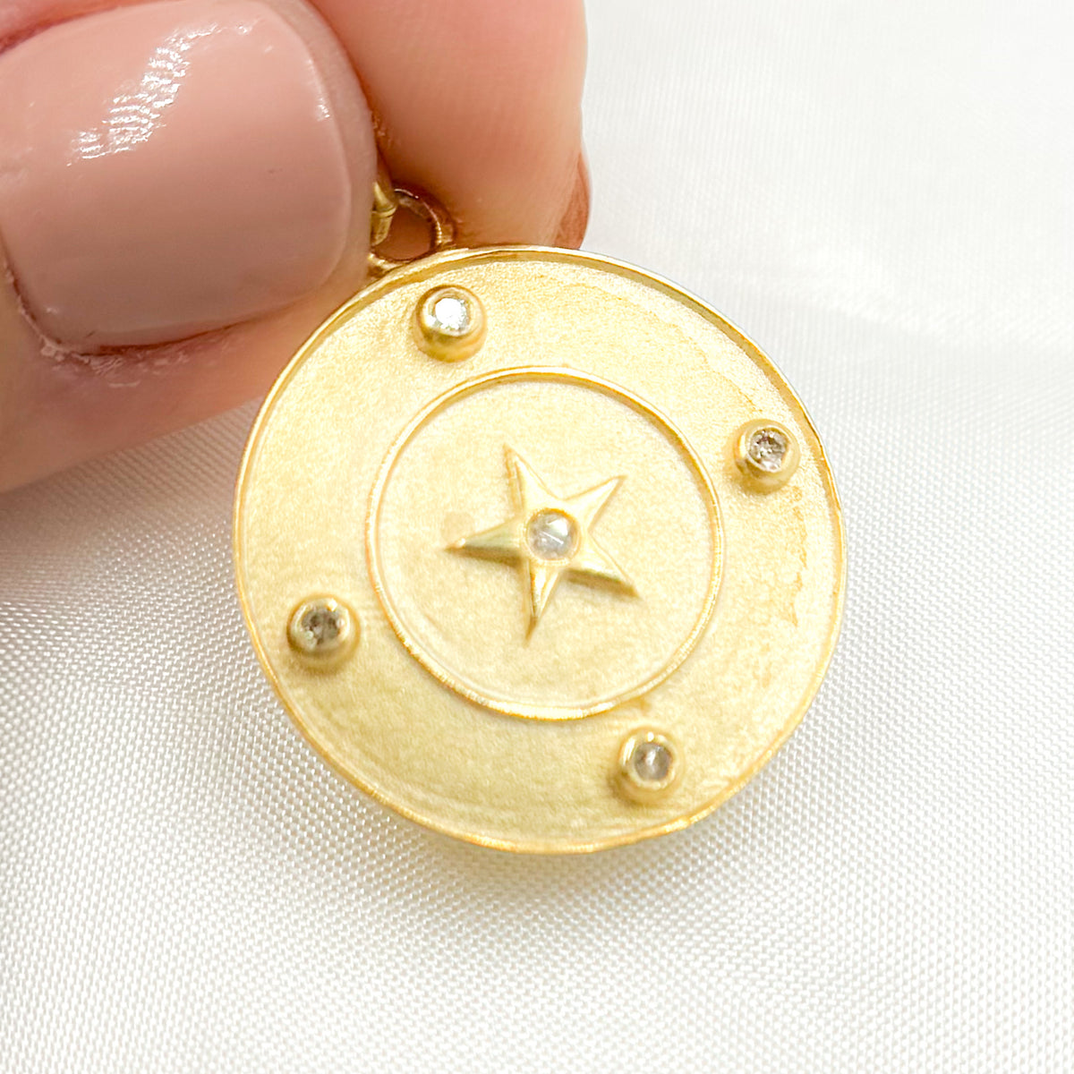 Buy Sterling Silver Round Star Pendants