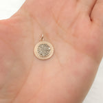 Load image into Gallery viewer, DC892. Diamond Sterling Silver Round Charm
