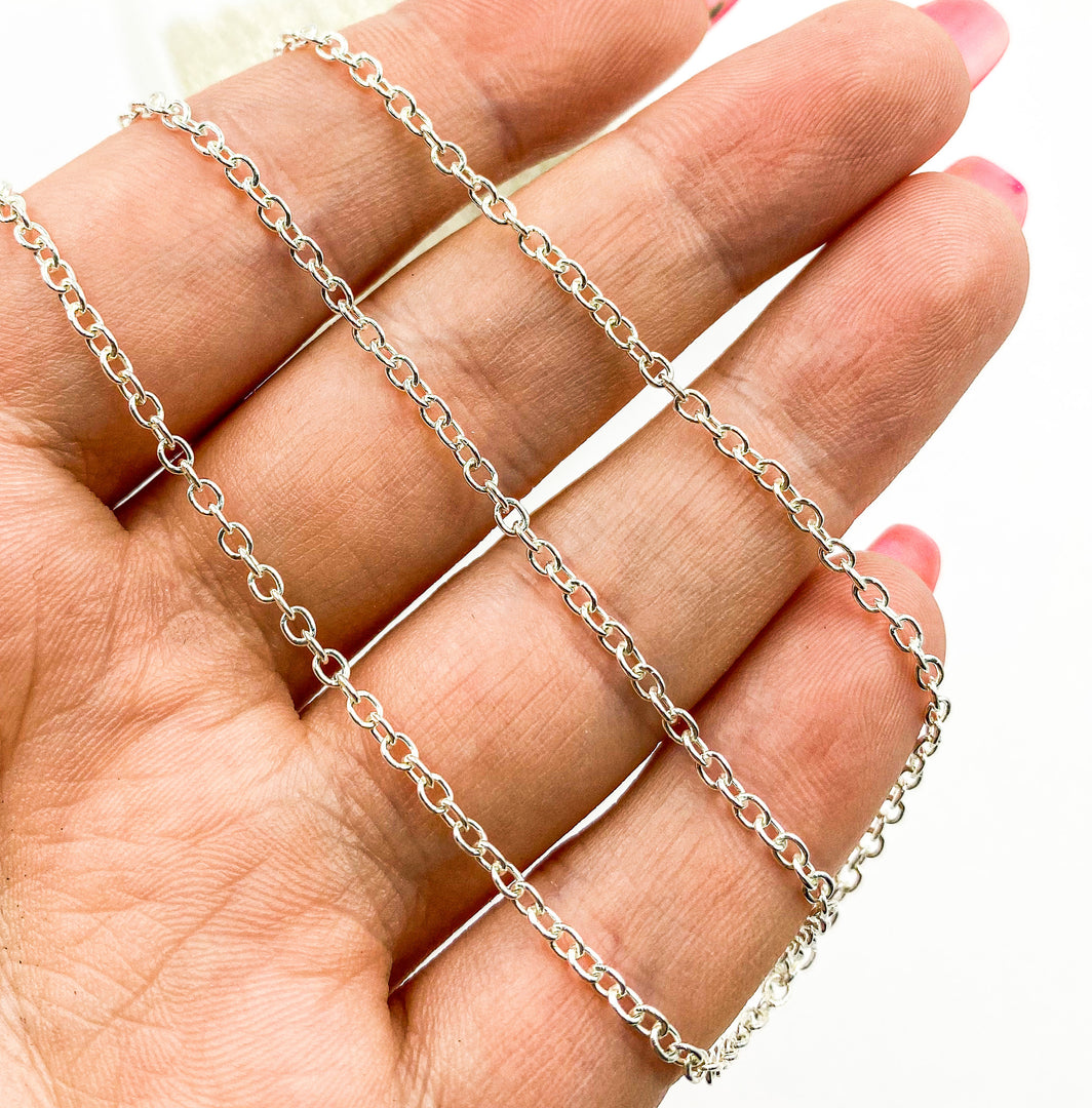 925 Sterling Silver Cable Chain. 1916SS