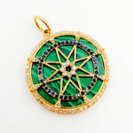Load image into Gallery viewer, KG164. 14K Gold Round Star Pendant