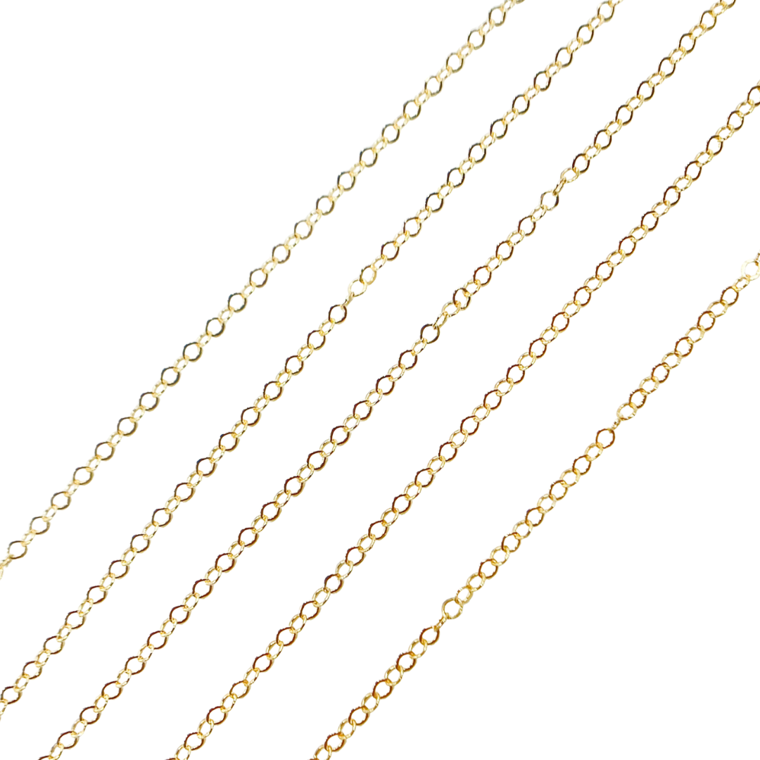 14K Gold Filled Circle Link Chain. 1318FGF