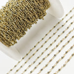 Load image into Gallery viewer, PYR36. Pyrite Gold Plated Sterling Silver Wire Chain
