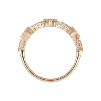 RAF02419. 14K Solid Gold Diamond Ring