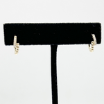 Load image into Gallery viewer, HP402463Y14DI1. 14K Solid Gold Diamond Hoops Earrings