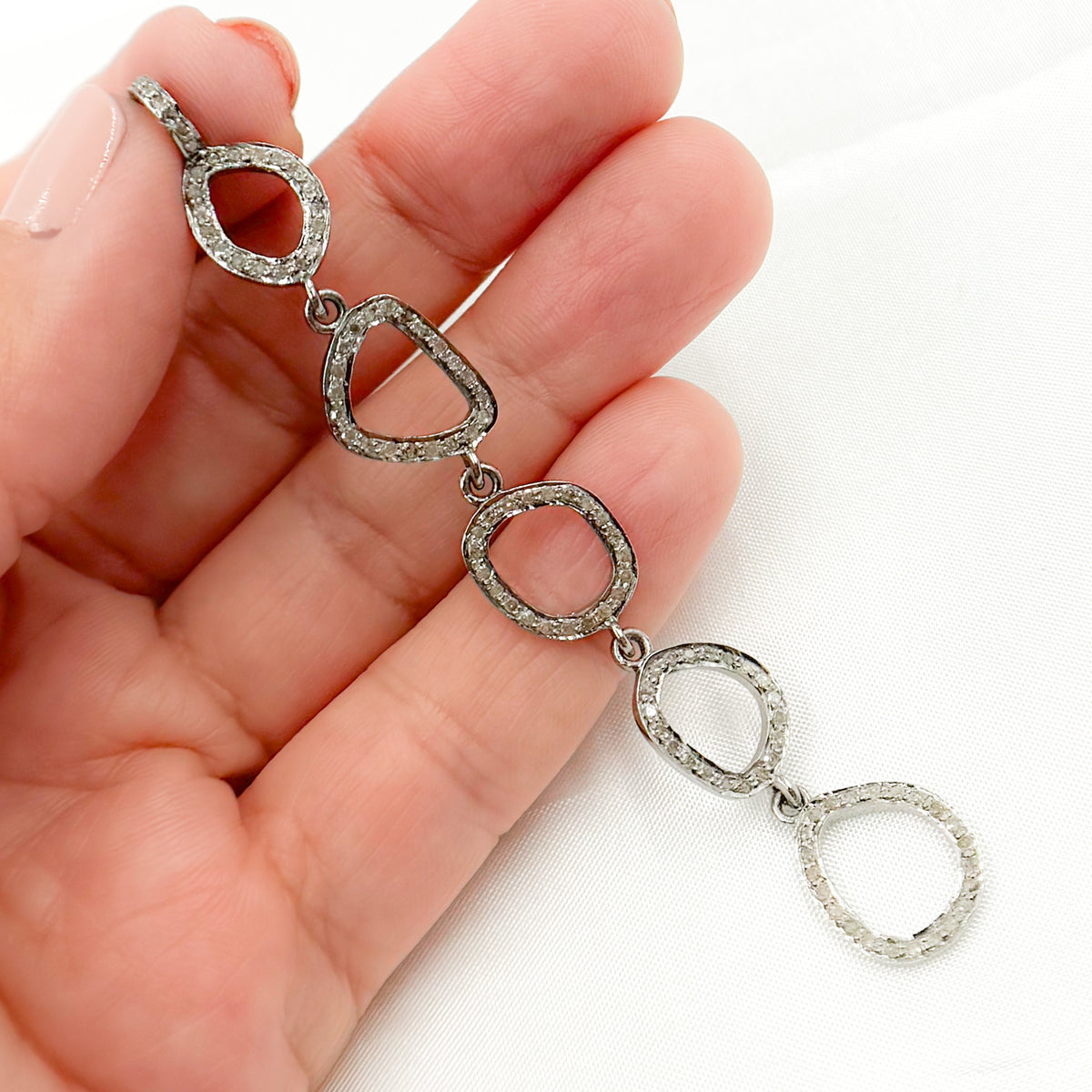 Silver Fancy Long Pendant