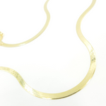 Load image into Gallery viewer, 14K Solid Gold Herringbone Necklace. 032G2CPY4L001
