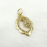 Load image into Gallery viewer, 14K Solid Gold Diamond Organic Charm. GDP468
