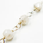 Load image into Gallery viewer, CMS118. Coated Rainbow Moonstone Sterling Silver Wire Chain
