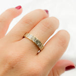 Load image into Gallery viewer, 14K Solid Gold Diamond Baguette Band Ring. RAI01454
