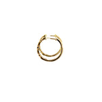 Load image into Gallery viewer, 14k Solid Gold Diamond and Emerald Hoops.  EHC56723EM
