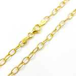 Load image into Gallery viewer, 80GP. Gold Plated Sterling Silver Textured Cable Necklace