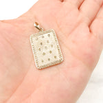 Load image into Gallery viewer, DP200. Diamond Sterling Silver Rectangle Pendant
