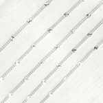 Load image into Gallery viewer, 67S3SS. Sterling Silver Satellite Curb Link Chain
