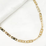 Load image into Gallery viewer, 5012954. 14K Solid Yellow Gold Flat Bars Chain
