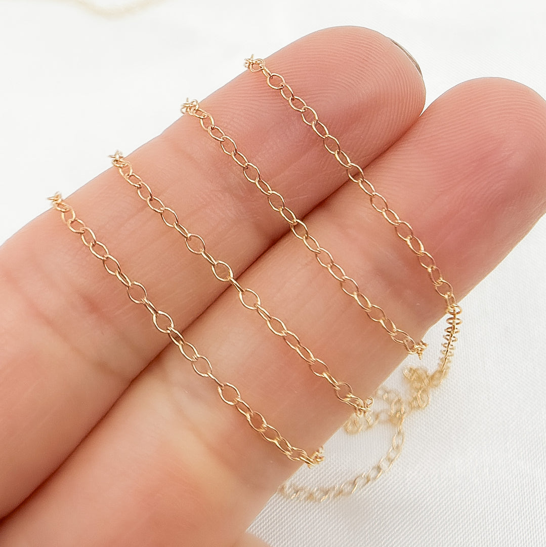 1120GF. 14k Gold-Filled Smooth Cable Chain